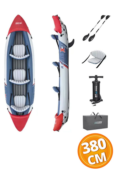Bestway 65132 Rapid X3 Hydroforce 3 Kişilik Şişme Kano 381X100CM