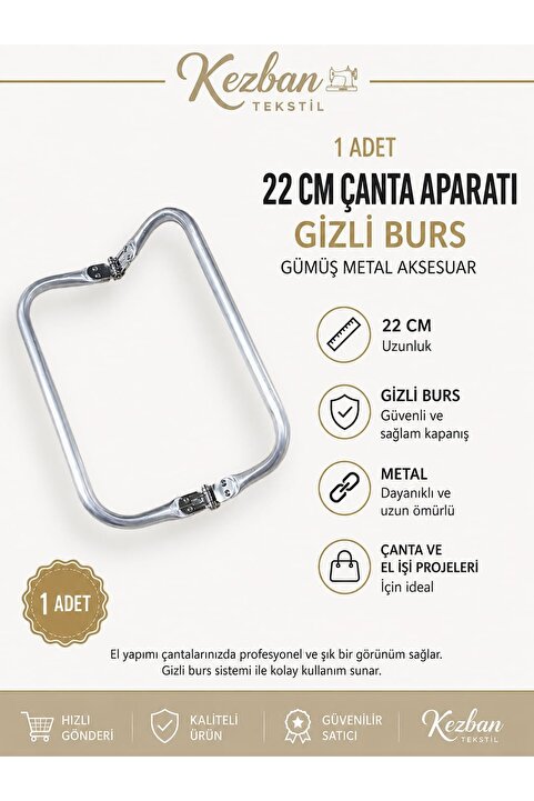 Genel Markalar Aklar Çanta 1 Adet 22 Cm Gizli Burs Çanta Aparatı