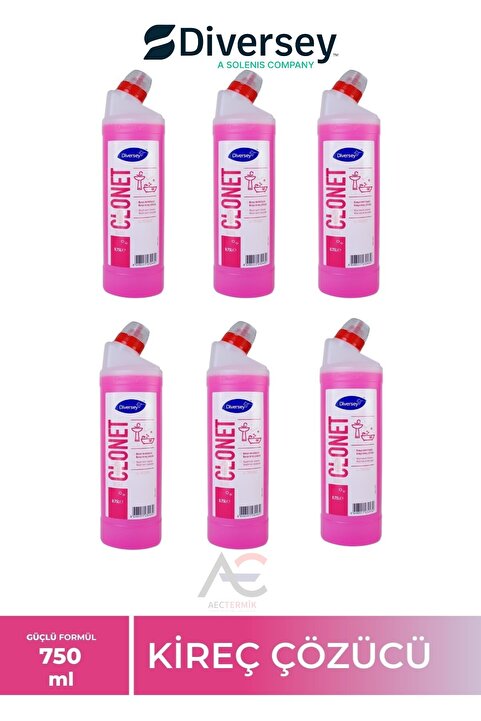 Diversey Taski Clonet Extra Kireç Çözücü Ve Banyo Temizleyicisi 750ml*6 Adet