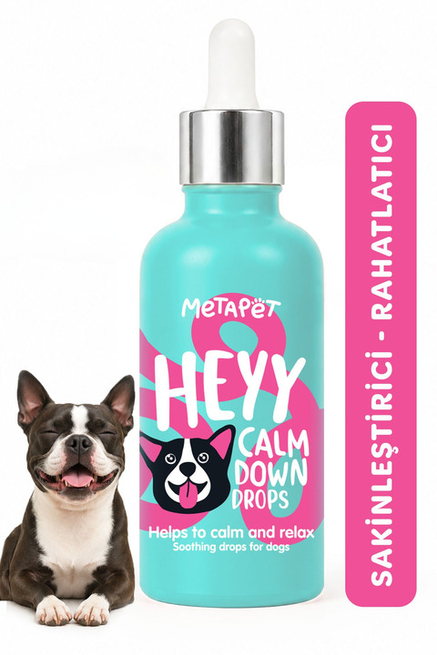 Metapet Köpekler Için Sakinleştirici Rahatlatıcı Damla, Doğal Havlama Önleyici, Anti Stress Vitaminleri