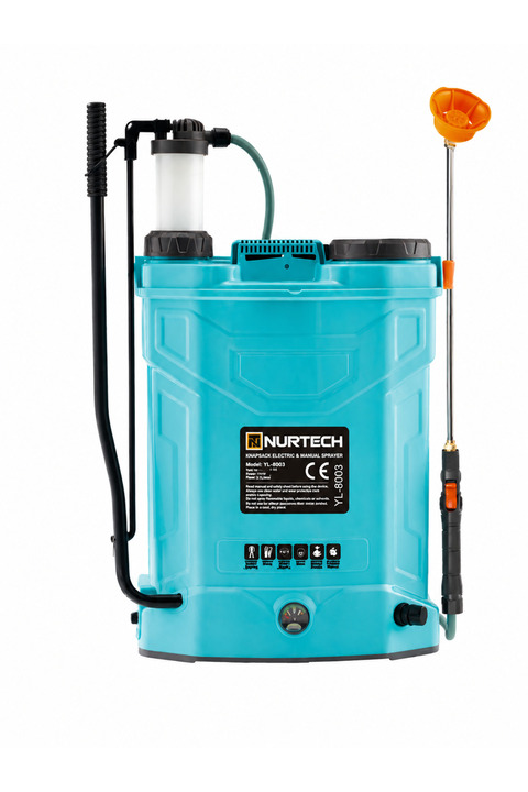 Nurtech Ilaçlama Pompası 16lt Şarjlı Akülü Ve Manuel Yenı Akü