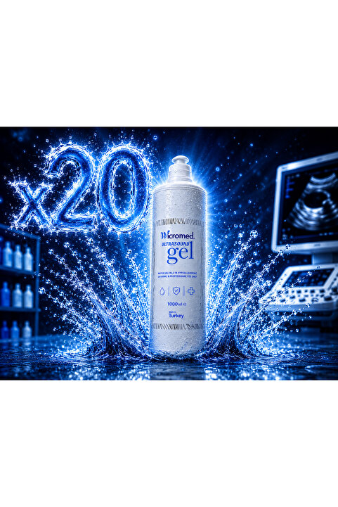 wicromed 20 Adet – EKG, EEG, EMS, Epilasyon Jeli, Ultrason Jeli 1000ml