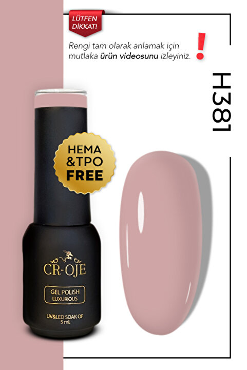 CROJE KALICI OJE Kalıcı Oje H381 - Nude ( 5 Ml)