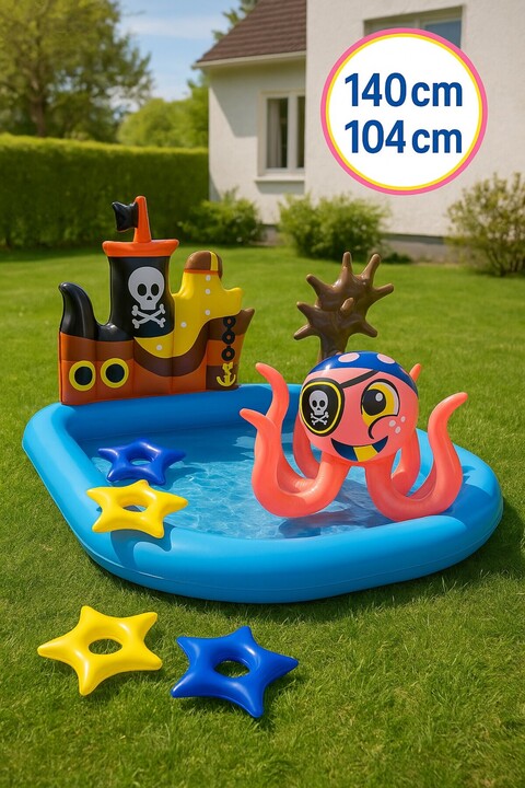 TOYFEST Şişme Tekne Oyun Havuzu 140 x 130 x 104 cm