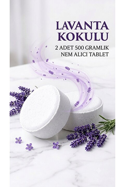 Saban 2x500 Gram - Lavanta Kokulu, Nem Alıcı Rutubet Ve Küf Önleyici Yedek Tablet