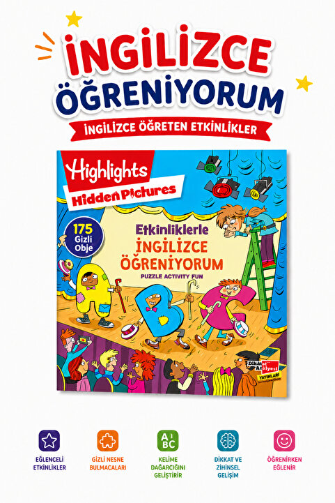 Dikkat Atölyesi Yayınları Etkinliklerle İngilizce Öğreniyorum