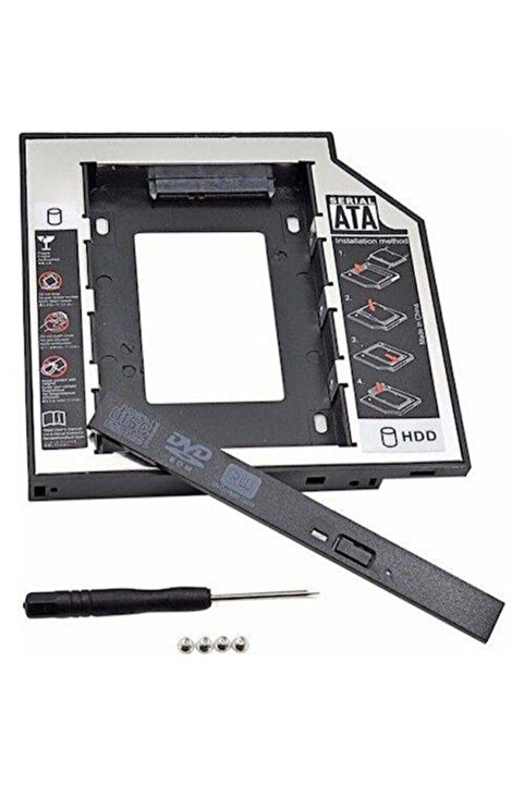 OEM Dvd Yuvasına Takılan Ssd Hdd Kutusu 12.7mm Hdd Caddy Kızak