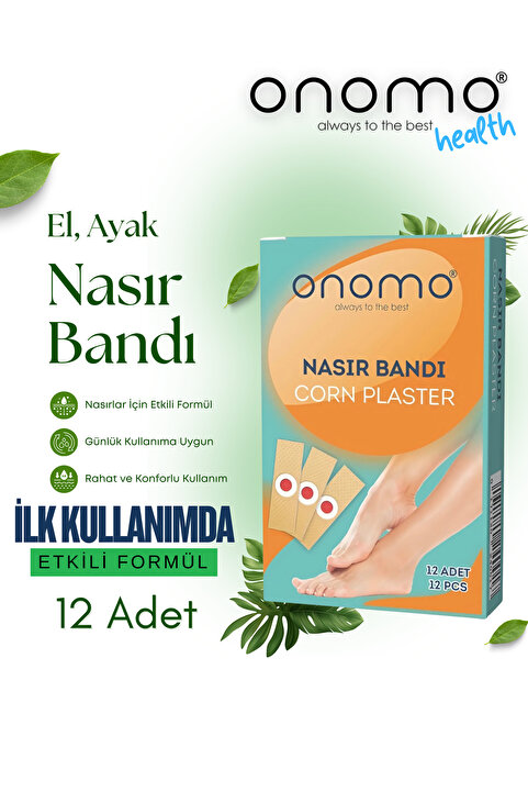 Onomo Health Nasır Bandı Nasır Yakısı 12 Adet