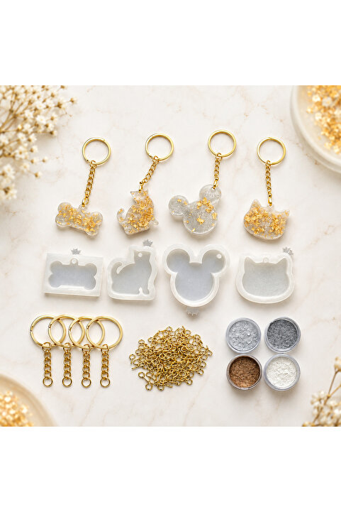cnk craft shop Epoksi Başlangıc Kalıp Seti, Epoksi Başlangıç Set , Epoksi Reçine , Epoksi Silikon Kalıp
