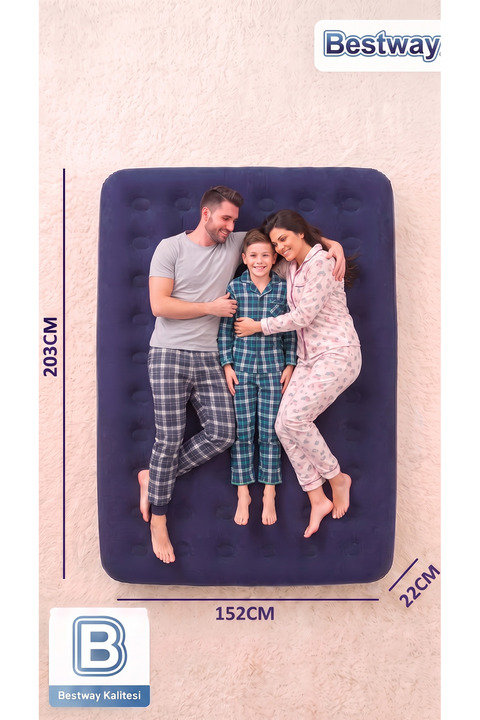 Bestway 67003 203X152 Çift Kişilik Şişme Yatak