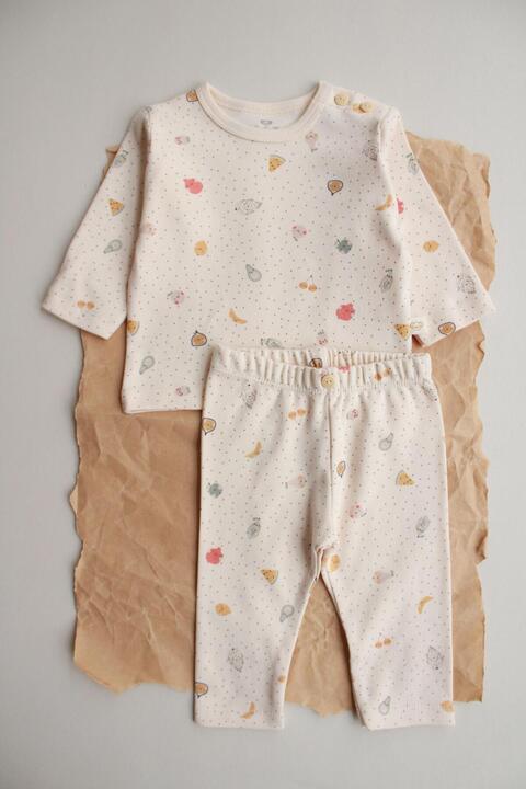Oh La La Koala For Little Ones Meyve Baskılı Bebek Alt Üst Takım