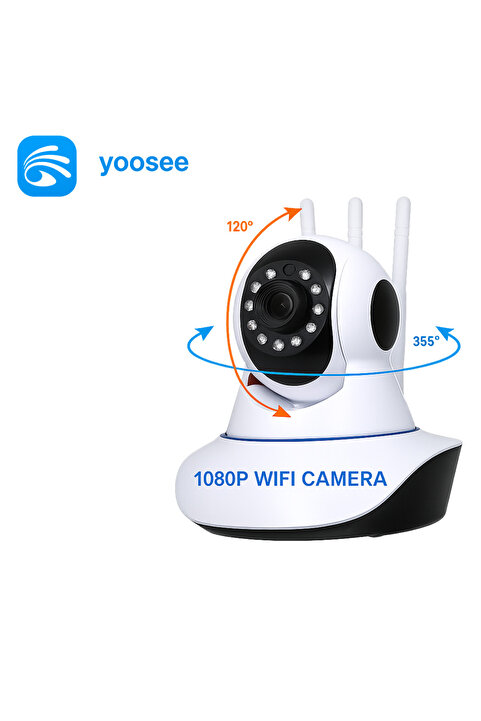 BLUE İNTER Gece Görüşlü Kablosuz Bebek İzleme Kamerası Wifi İp Kamera