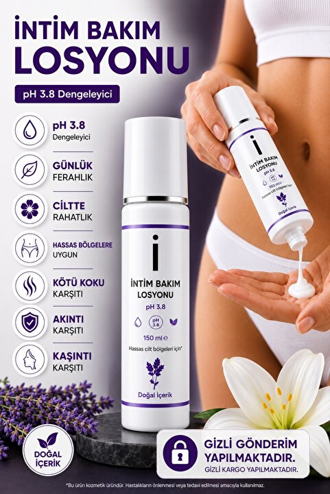 For You Gold Intim Genital Bölge Akıntı , Yanma ve Koku Gidermeye Yardımcı Losyon 150 Ml