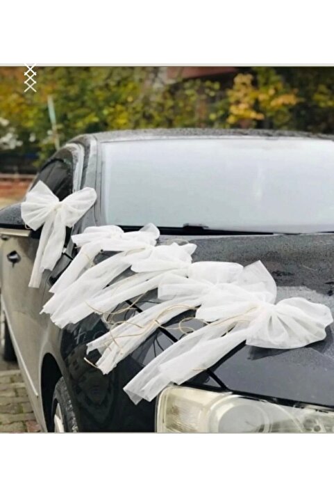 ASİMEL TASARIM 10 Adet Konvoy Süsü Boğca Süsü Tül Tasarım Düğün Çeyiz Süsü