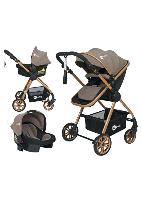 4 Baby Esse Model Gold Travel Bebek Arabası Luxs Puset Kahve