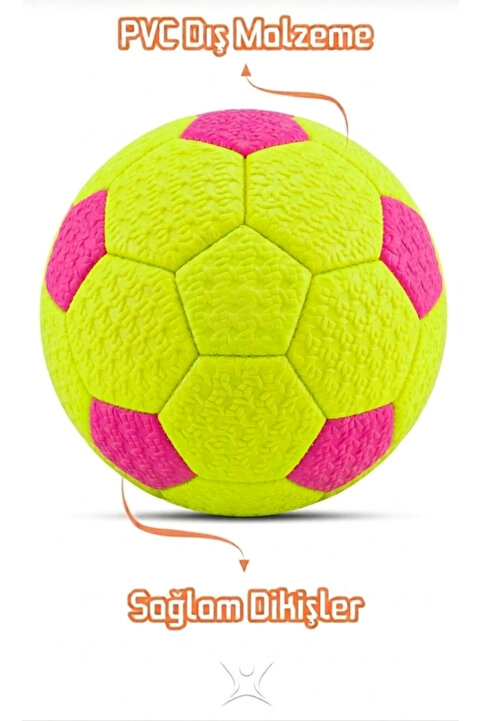 MY VİNTAGE Hentbol Topu Renkli Soft Katman Çocuk Mini Futbol Topu No:1 İç Mekan Minik Top