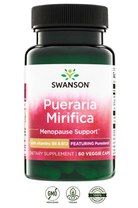 SWANSON Pueraria Mirifica 60 Kapsül – Menopoz Destek Takviyesi