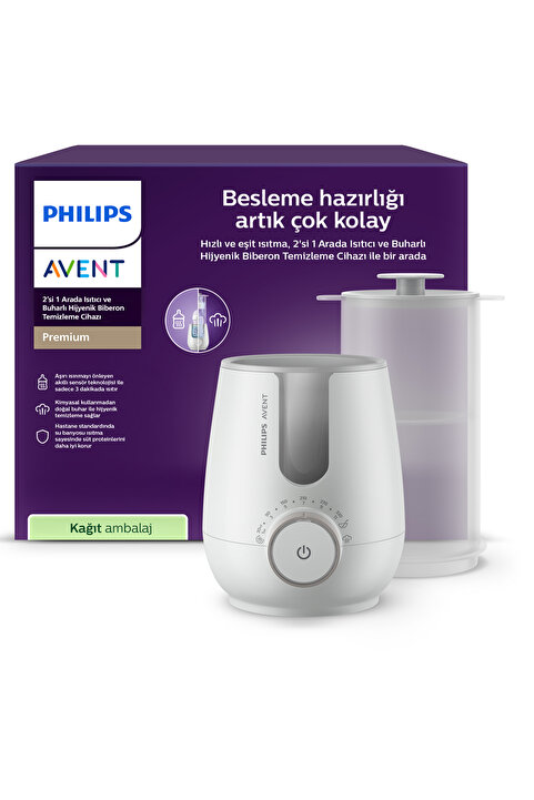 Philips Avent SCF359/00 2'si 1 Arada Isıtıcı & Buharlı Hijyenik Biberon Temizleme Cihazı