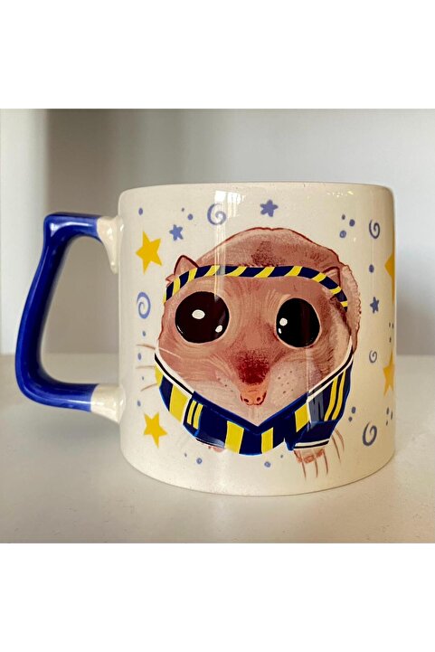 westartic Sad Üzgün Hamster - Futbol Taraftar Fanatik Kupa Bardak Fincan