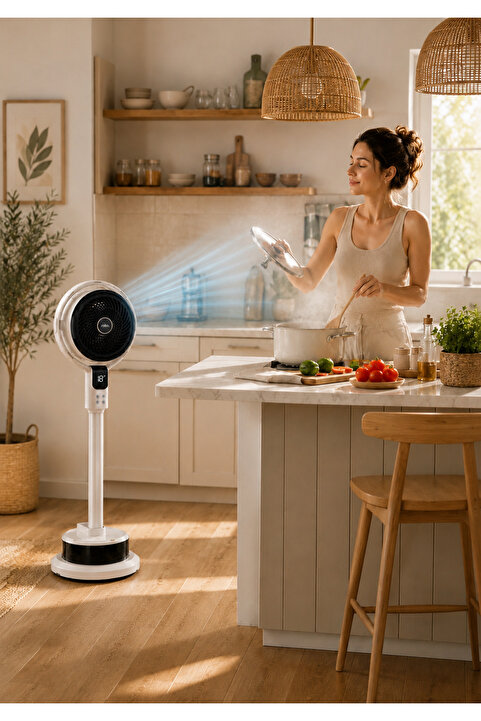 ROBO Soğuk Su Buharlı Vantilatör Beyaz