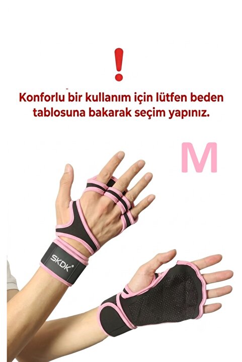 SkyWheel Premium Seri Profesyonel Ağırlık Fitness Pilates Eldiveni - MEDIUM