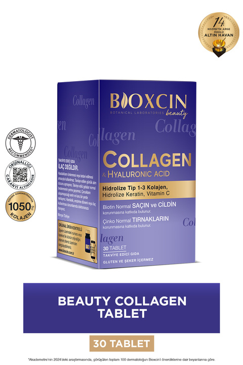 Bioxcin Beauty Collagen 30 Tablet - Tip1 Tip 3 Hidrolize Kolajen