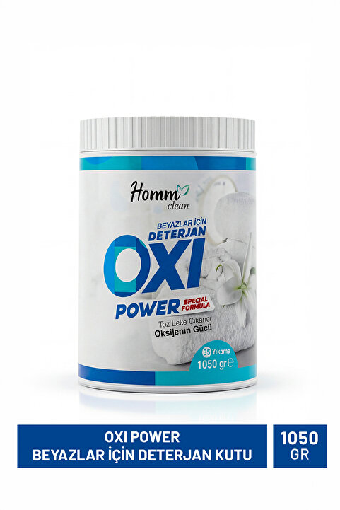 Homm Bitkisel Oxı Power Beyazlar İçin Deterjan Kutu 1050 Gr