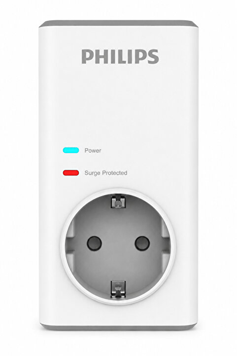 Philips Tekli Akım Korumalı Priz 1140jul Aşırı Gerilim Korumalı Emniyet Kepengi Chp7010w Beyaz