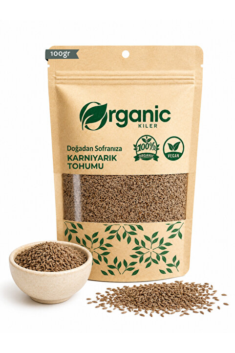 Organic Kiler Karnıyarık Otu Tohumu (PSYLLIUM) 100gr. Elenmiş & Katkısız Taze Mahsül