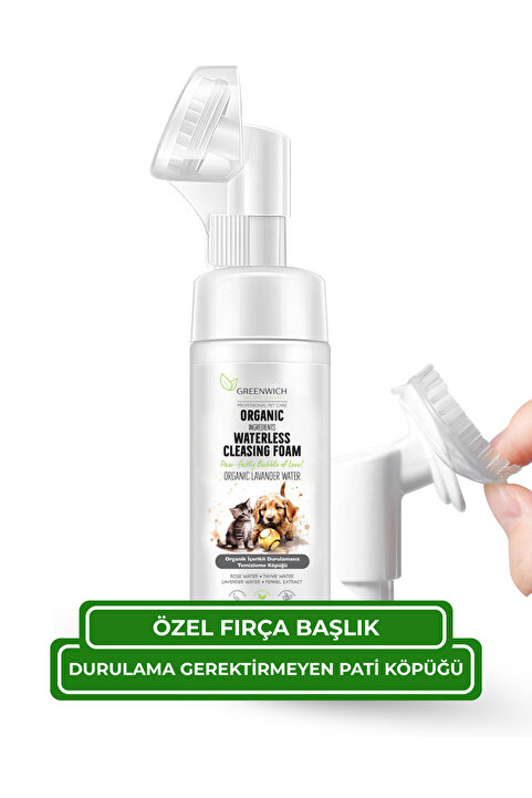 Greenwich Zero Point of Beauty Greenwich Kedi ve Köpek Pati Temizleme Köpüğü 150 ml – Durulama Gerektirmeyen Vegan Temizleme Köpüğü | Günlük Pati Hijyeni ve Pratik Bakım Desteği
