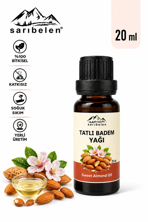 sarıbelen Tatlı Badem Yağı 20 ml