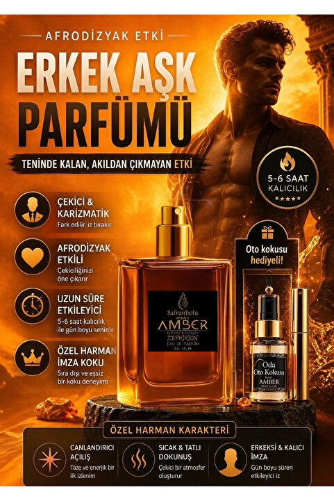 miski amber Afrodizyaklı Erkek Aşk Parfümü ,oto Kokusu Hediyeli