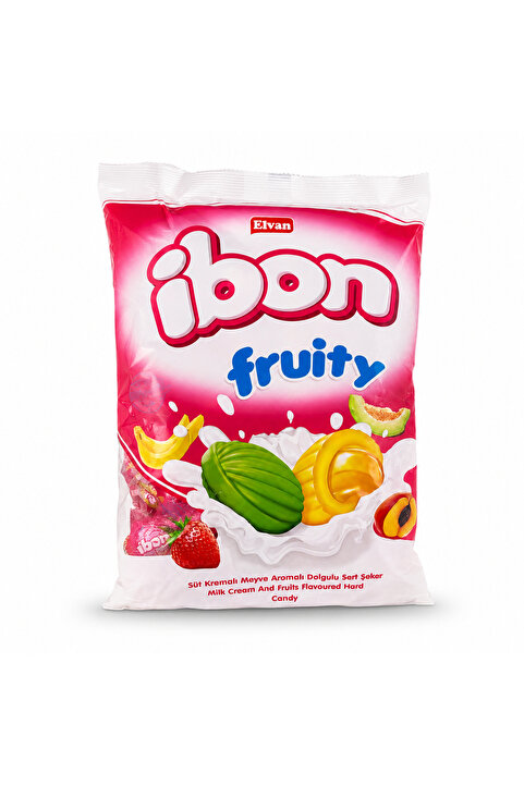 Elvan Ibon Sütlü Meyveli Şeker 1000 Gr. (1 Poşet)