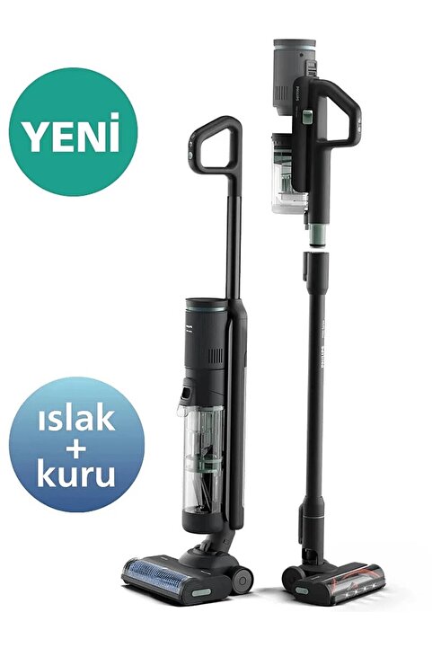 Philips 7000 Serisi AquaTrio Islak&Kuru Kablosuz Dikey Süpürge, AquaSpin Başlık, PowerCyclone Aqua,XW7263/11