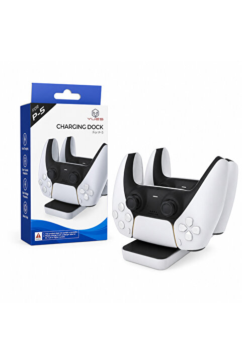 YUES DualSense PS5 Joystick Şarj Standı – Çift Dock, Hızlı ve Düzenli