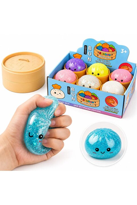 Haziran Aksesuar, Squishy Model, Simli Çin Mantısı Sürpriz Renkli Oyuncak Aksesuar