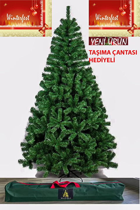 Winterfest Yılbaşı Çam Ağacı 210 Cm 800 Gür Dallı Demir Ayaklı YENİ ÜRÜN