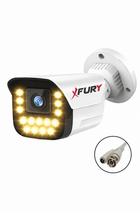 FURY 15 Warm LED Gece Renkli Görüntü Güvenlik Kamerası (Dış Mekan Su Geçirmez)