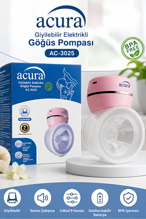 Acura AC-3025 Giyilebilir Göğüs Pompası
