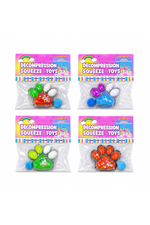 PRIMENEST Karışık Renkli Sıkılabilir Stres Oyuncağı Squishy Oyuncak 1 Adet