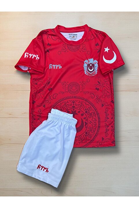 shop Özel Tasarım Türkiye Bozkurt Göktürkçe Çocuk Forma T-shirt