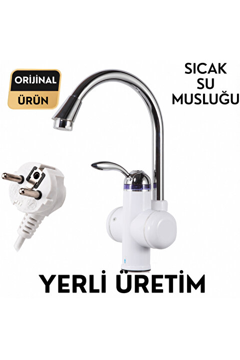 Sıcak Musluk Elektrikli Ani Su Isıtıcı Termal Şofben Musluk