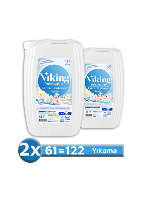 Viking Çamaşır Yumuşatıcısı Sensitive 5 Litre 2 Adet