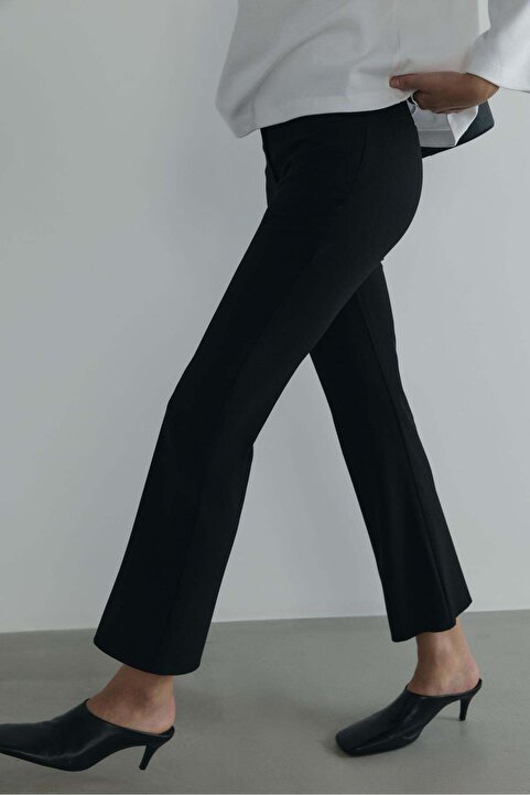 Suud Collection Siyah Janet Flare Pantolon