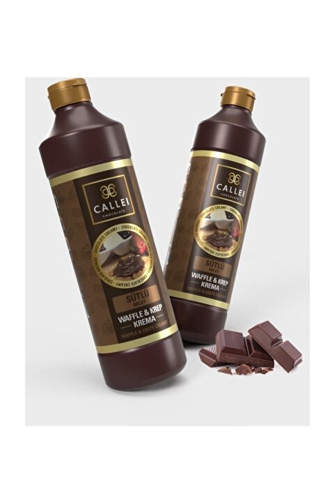Callei Chocolate Sütlü Şişe Waffle Çikolatası 1000gr
