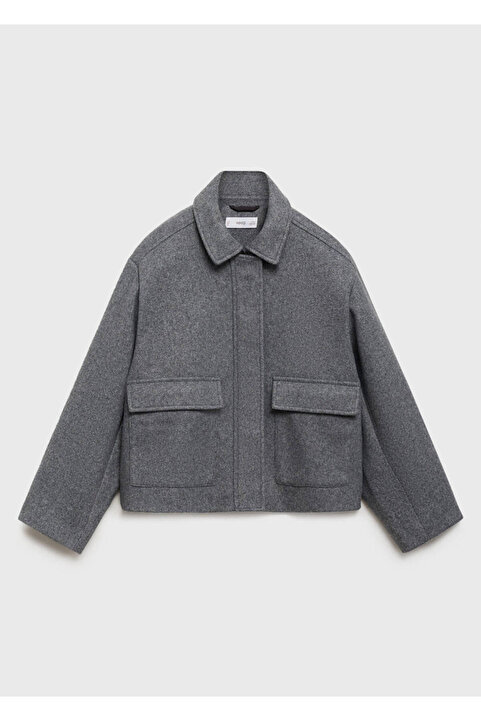 MANGO Kids Kısa kumaş palto