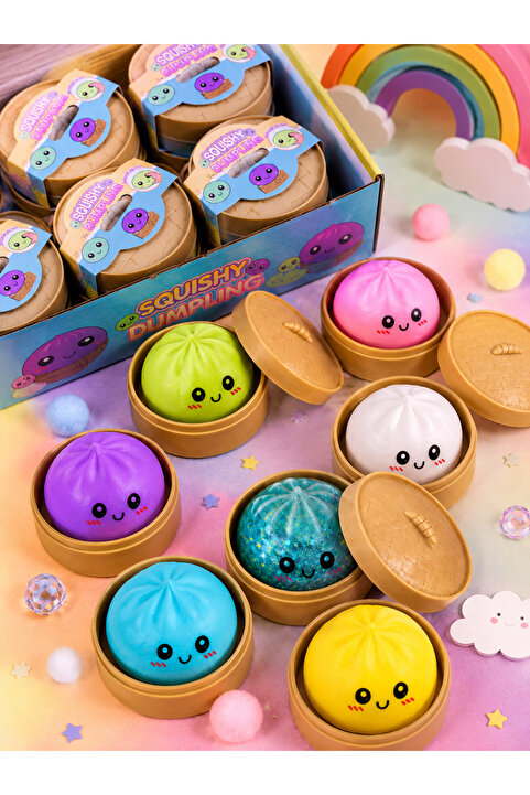 dumpling Çin Mantısı simsiz Squishy sürpriz oyuncağını ve farklı renkli mantı