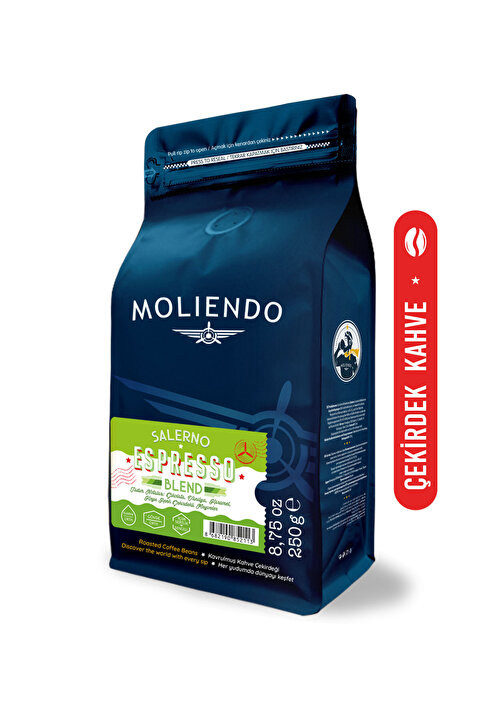 Moliendo Salerno Espresso Blend Kahve (Çekirdek Kahve) 250 g