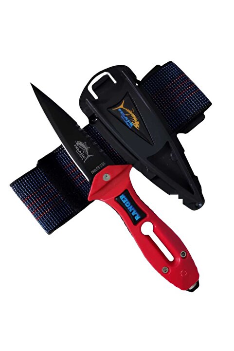 Pelajik Ranger Pro Kol Bandı Hediyeli Dalış Bıçağı Şiş Kakıçlı Paslanmaz Çelik Zıpkıncı Bıçağı