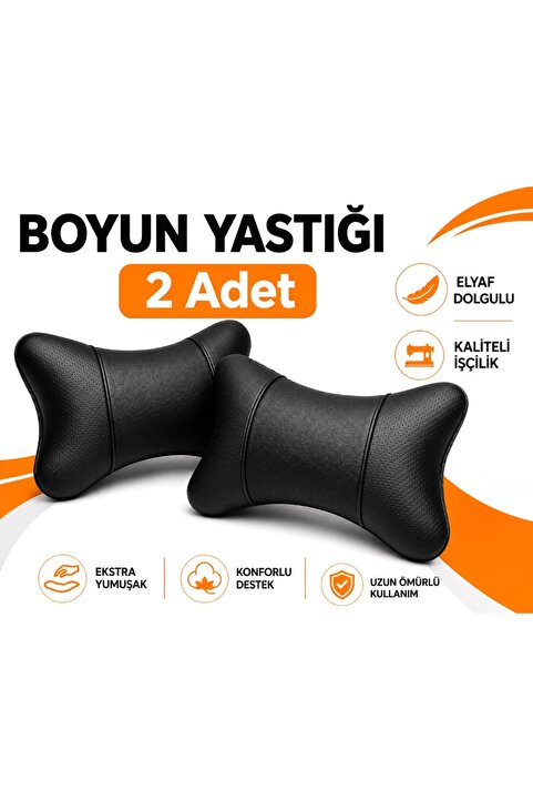 BRTSHOPPİNG Oto Araç Boyun Yastığı Araba Ortopedik Yastık Seyahat 2 Adet